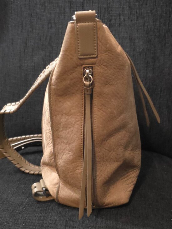 All Saints Kita Taupe Suede Leather Top Handle Woman\'s Backpack main image 4